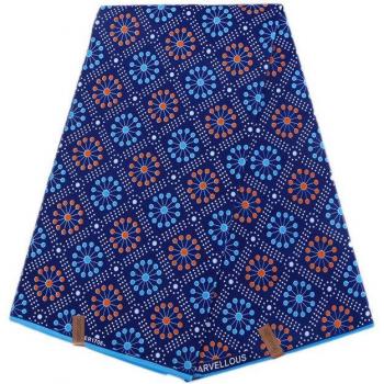 Blau Druck Wachs Stoff für Partys