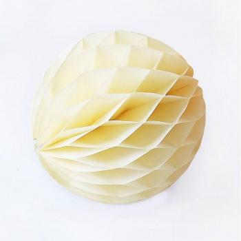Papier nid d'abeille pour bricolage Beige 12 pièces 15 cm