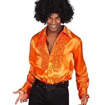 Chemise disco flamboyante orange XXL homme