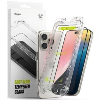 IPhone 16 Pro Max Ringke Tempered Glass Guard, Easy‑Slide, 2 Pieces