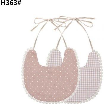 Set de Nacimiento: Toalla de Saliva + Babero Doble Cara con Detalles Florales