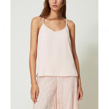 Top de raso para mujer Twinset