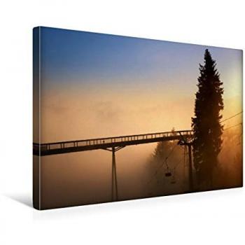 CALVENDO 45x30 cm Winterberg Panoramic Bridge Canvas, Querformat – Art by Dora Pi