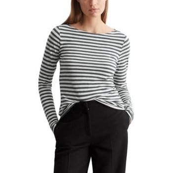 Marc O'Polo Damen Langarmshirt Weiß Größe XXL