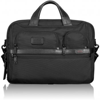Schwarze Tumi T‑Pass® Laptop­tasche – Medium, Bildschirm bis 15,6 in., schlank