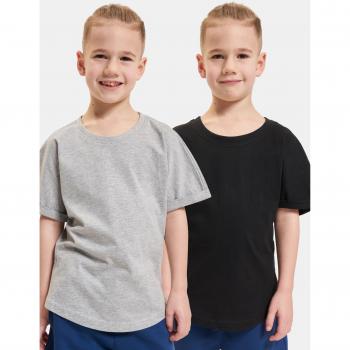 T‑shirt Long Garçon – Paquet Gris & Noir