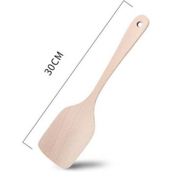 Espátula de Cocina Haya con Mango Larga