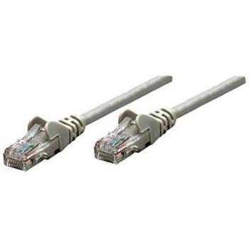Intellinet Ethernet Cable 2m, Category 5e, Grey, F/UTP, PVC Encased, RJ45 Endings with Gold Plating, Snagless and Booted, Comes in Polybag