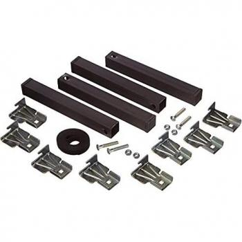 Vierer-Set Metallstützen für Sommierreihen – 30 mm × 40 mm, schwarz