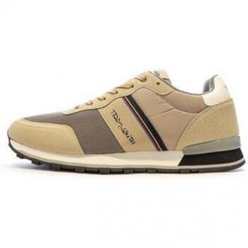 Sneakers TEDDY SMITH 071497 en beige, talon plat, lacets