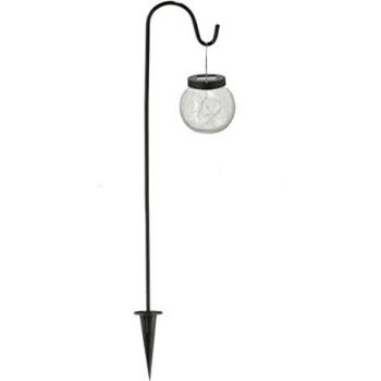 Solar LED Gartenstecker mit Glaskugel