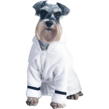 Albornoz con capucha para mascotas