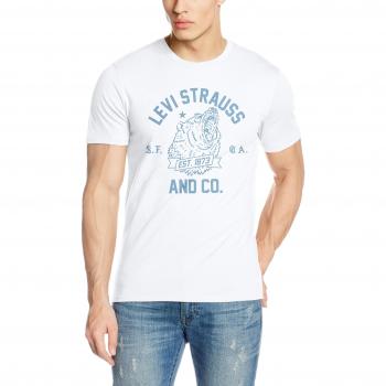 Camiseta Levi's Graphic Set-In Neck 2 para Hombre, Color Blanco