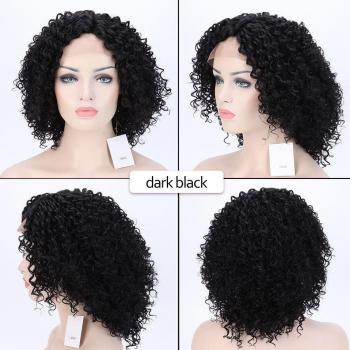 Synthetic 14-Inch Wavy Lace Front Wig for Women