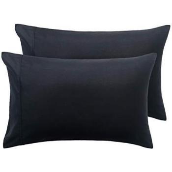 Cuscino Bedset Federe 42x72 Nero Microfibra