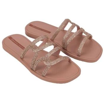 Sun-Kissed Ipanema Slippers – Pink Glitter, Brown Tile, UK Women’s 7