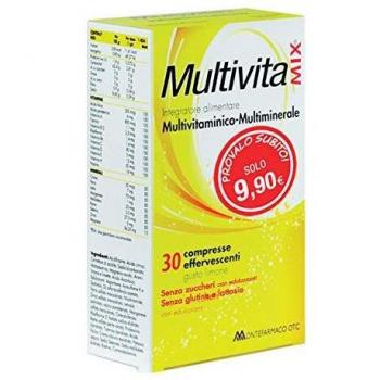 MultivitaMix Integratore Alimentare Multivitaminico 30 Compresse Effervescenti