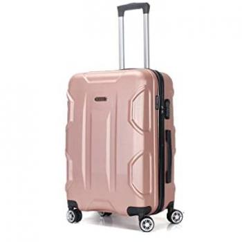 Valise Palace 65 cm Rose Gold – Soute ABS – Roues Double 360° – Serrure Intégrée