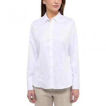 Eterna Klassische Bluse ETERNA MODERN CLASSIC COVER SHIRT Langarm Bluse weiß 5008-00-D708