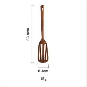 Espátula de Cocina Teca Natural con Mango Extendido