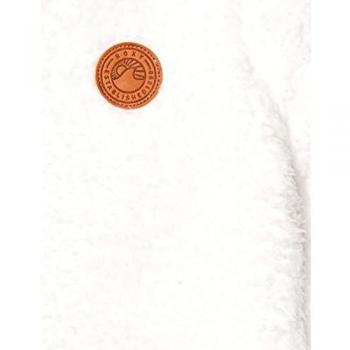 Roxy Silver Water Sudadera con Capucha y Cremallera de Piel Sintética para Niñas 8-16, Color Snow White, 14