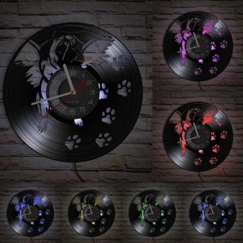 Vintage Pug Dog Design Wall Clock