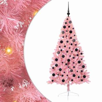 Pré-éclairage Rose 180 cm – Sapin artificiel Vidaxl