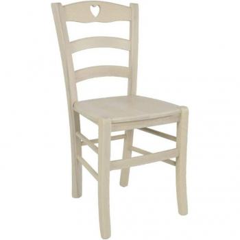 Sedia Decoro in crema corda con struttura massello