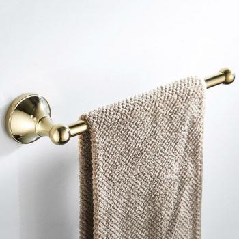 Chrome Finish Wall Mount Towel Holder in Antique Black for Bathroom and Kitchen