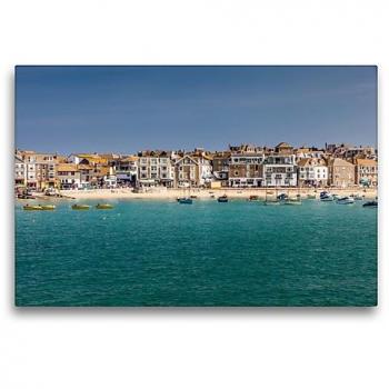 Premium Textil-Leinwand „Cornwall Harbour“ – 75 × 50 cm (CALVENDO)