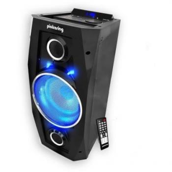 Enceinte Karaoké Mobile Autonome 300W avec LED, USB/BT/SD/FM