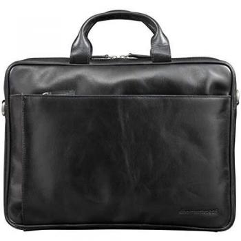 Bourse en cuir Amalienborg 15 pouces noire