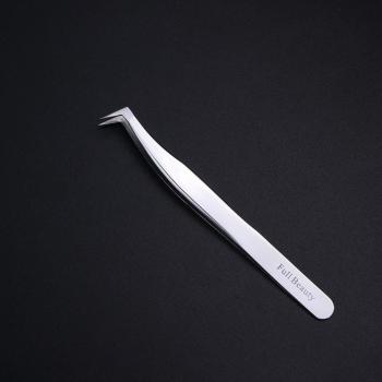 Curved Tip Eyebrow Tweezers for Makeup