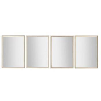 Miroir mural HOME ESPRIT 70 x 97 cm, Polystyrène, Multicolore, Lot de 4