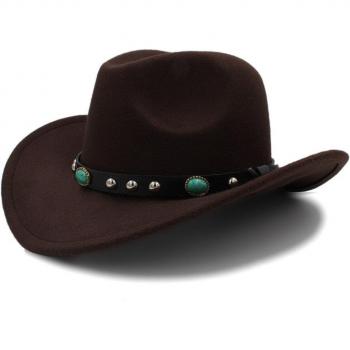 Sombrero enrollado ala ancha