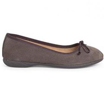 Ballerines fille et femme en Suède, style Pisamonas, ruban gris