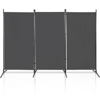 Trennwand flexibel grau 3er Set