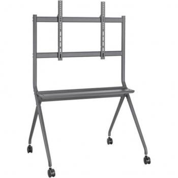 Staffa TV Pavimento Fino a 86 con Ruote e Portata di 120kg