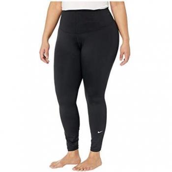 Nike Damen One Tight Plus Sp20, Damen, Hosen, Women's Nike One Tight Plus Sp20, Schwarz (Weiß)