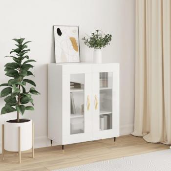 Sleek White Sideboard 69.5x34x90 cm Engineered Wood