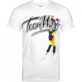 T-shirt Teen Wolf 2XL bianco maniche lunghe