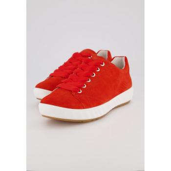 Red Plus Size Suede Sneakers for Women, Size 6.5