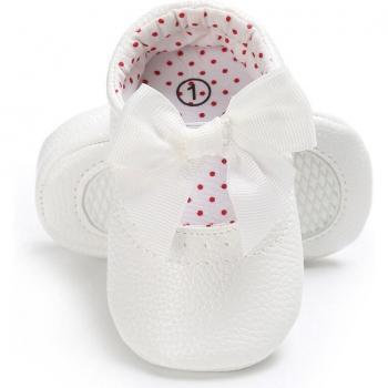 Princess Soft Sole PU Leather Prewalker Shoes for Infant Baby Girls 0-18 Months