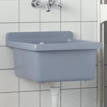 Mural Lavabo gris résine 40 x 40 x 24 cm – Vidaxl
