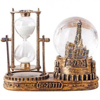 Hourglass Snow Globe Decoration