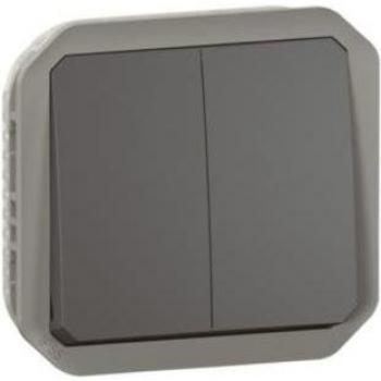 Plexo Antracite Doppio Interruttore 069805L