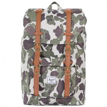Herschel Sac à dos Little America Mid-Volume Beige et Vert