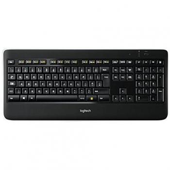 Logitech K800 – Clavier sans fil lumineux, rechargeable, AZERTY français