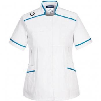 Therapeutic Pregnancy Tunic (White/Aqua) Extra Large