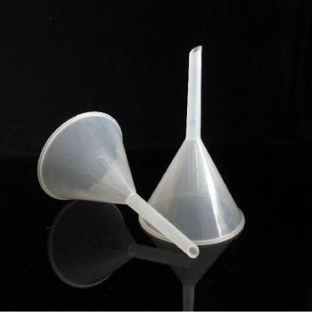 Plastic Kitchen and Lab Funnel 90mm Long Stem